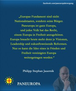 Philipp Jauernik ist Bundesvorsitzender der Paneuropa-Jugend Österreich.